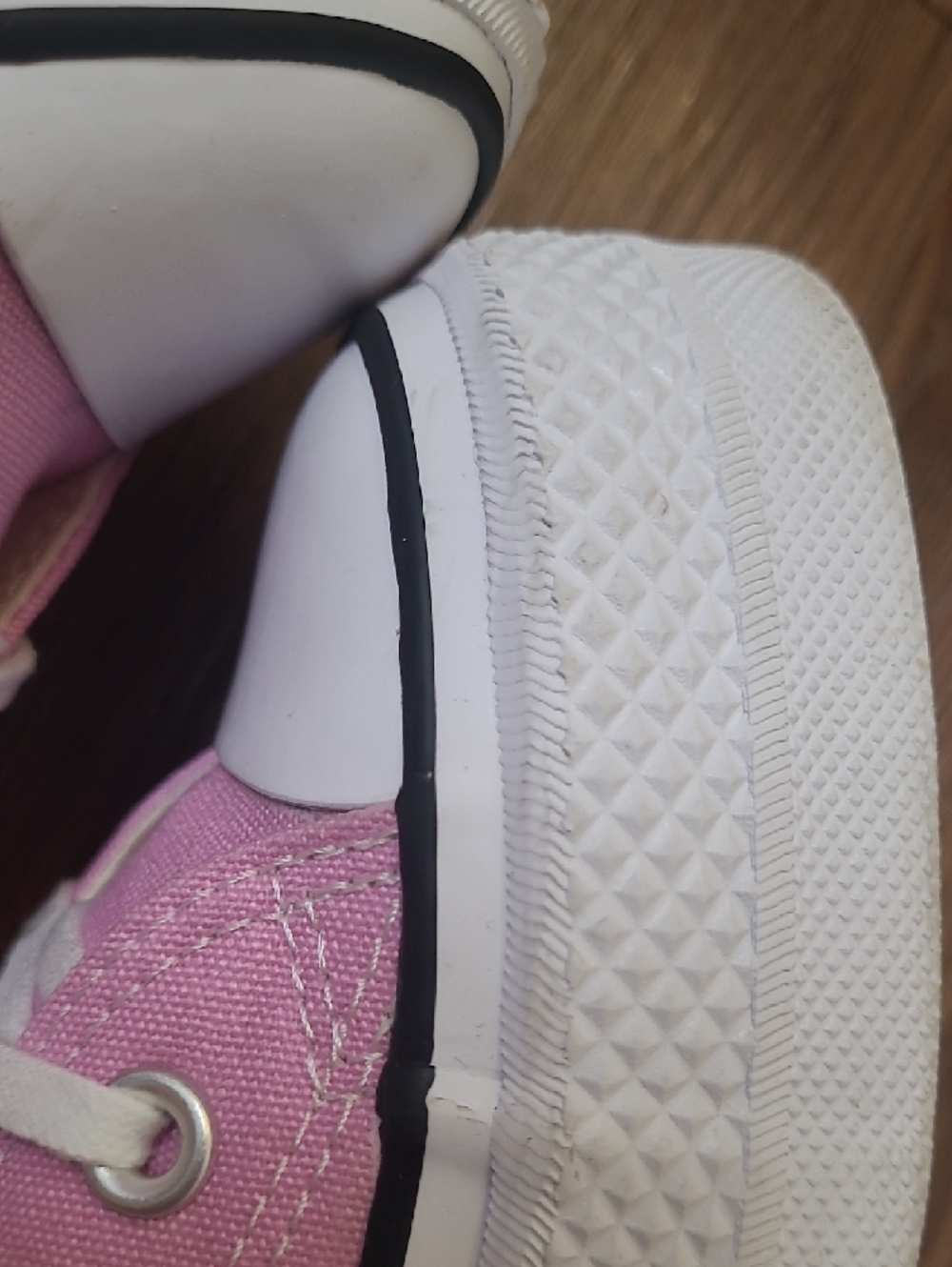 Converse Pink & White Low Top Sneakers - Picture 12 of 16